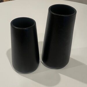 Elegant Black Vase Set